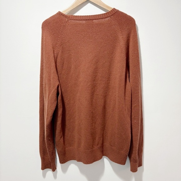 J. Crew Factory Supersoft Lambswool-Blend Crewneck Sweater Size XL Brown AA027 - Picture 3 of 13